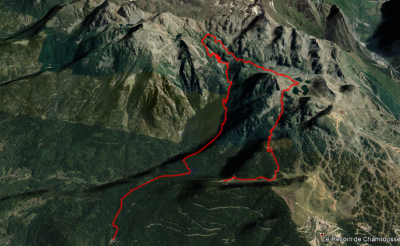 aperçu trajet rando-trail Robert/Longet